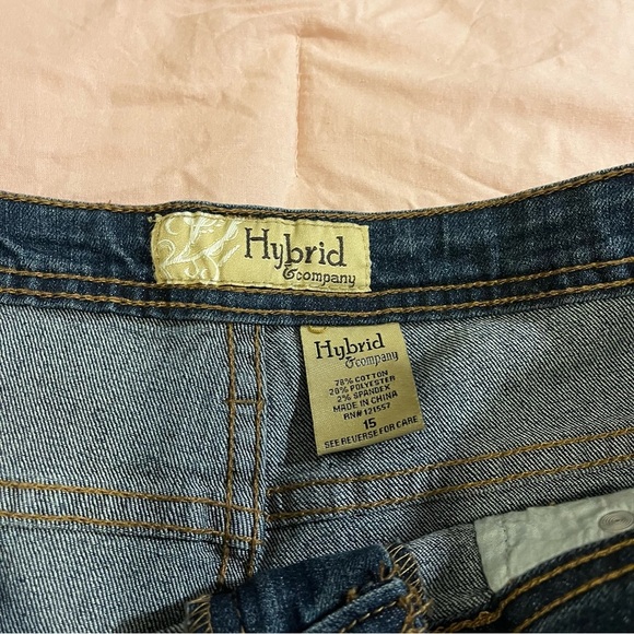 Hybrid & Company Women's Jeans Blue Denim Cotton Stretch Bootcut  Sz 15 NWT - Picture 8 of 12